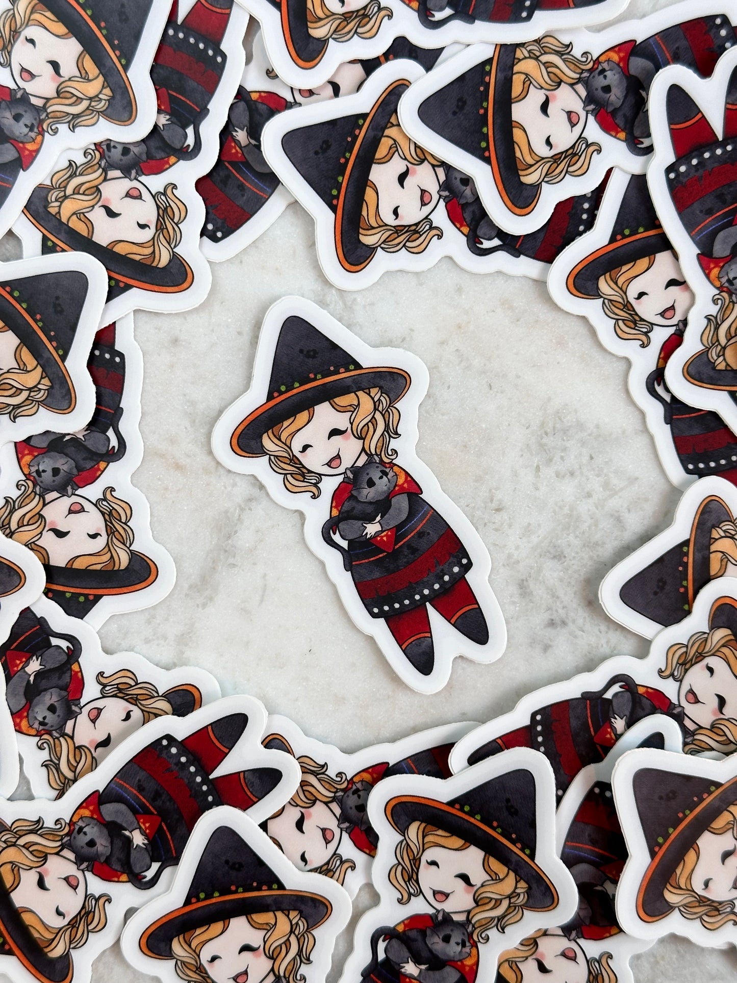 LIL' WITCH & HER FAMILIAR STICKER...