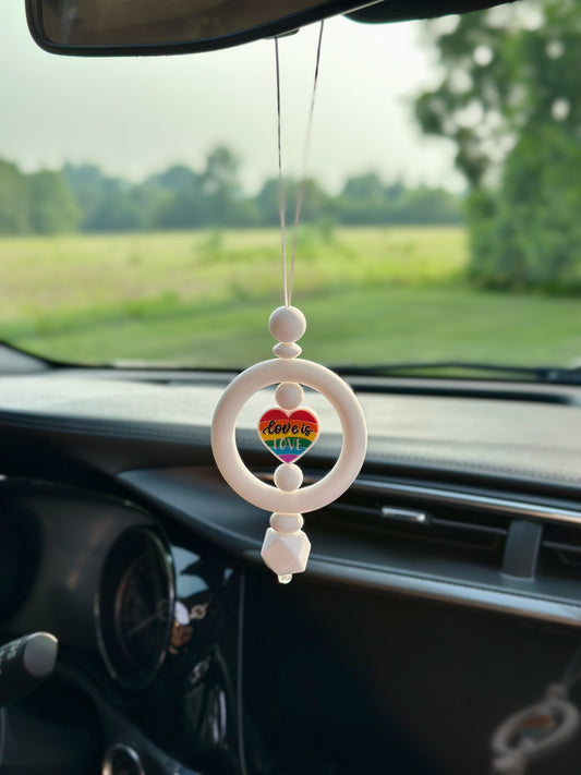 LOVE IS LOVE CAR CHARM...