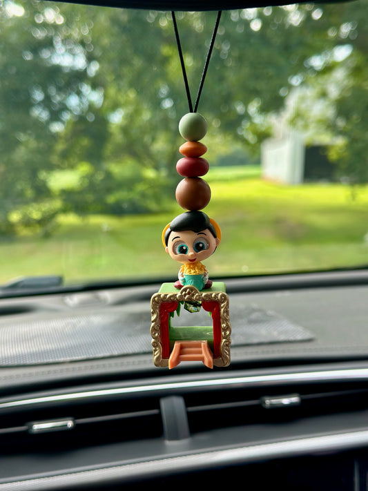 I'VE GOT NO STRINGS CAR CHARM...