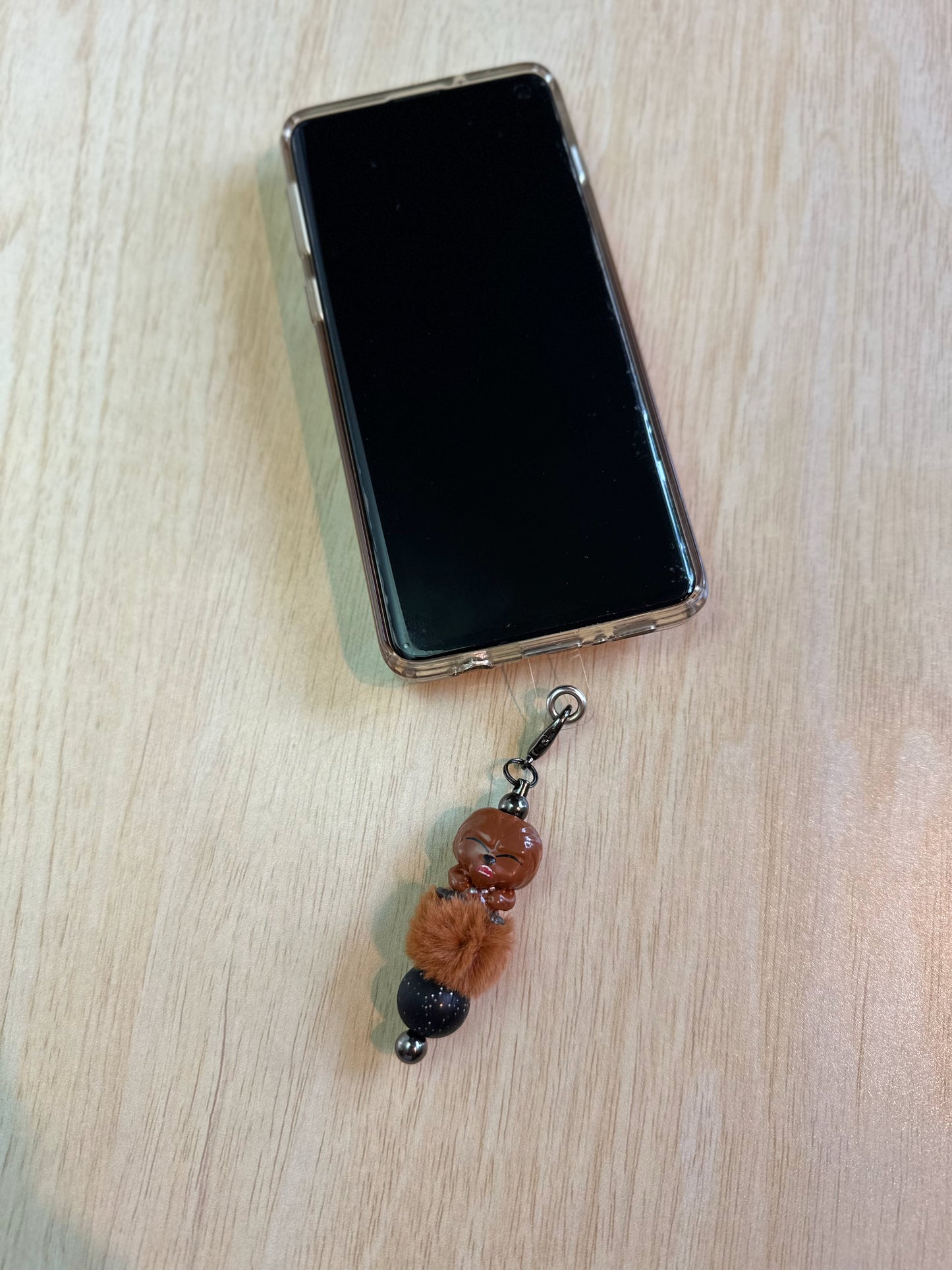 LAUGH IT UP, FUZZBALL PHONE CHARM...