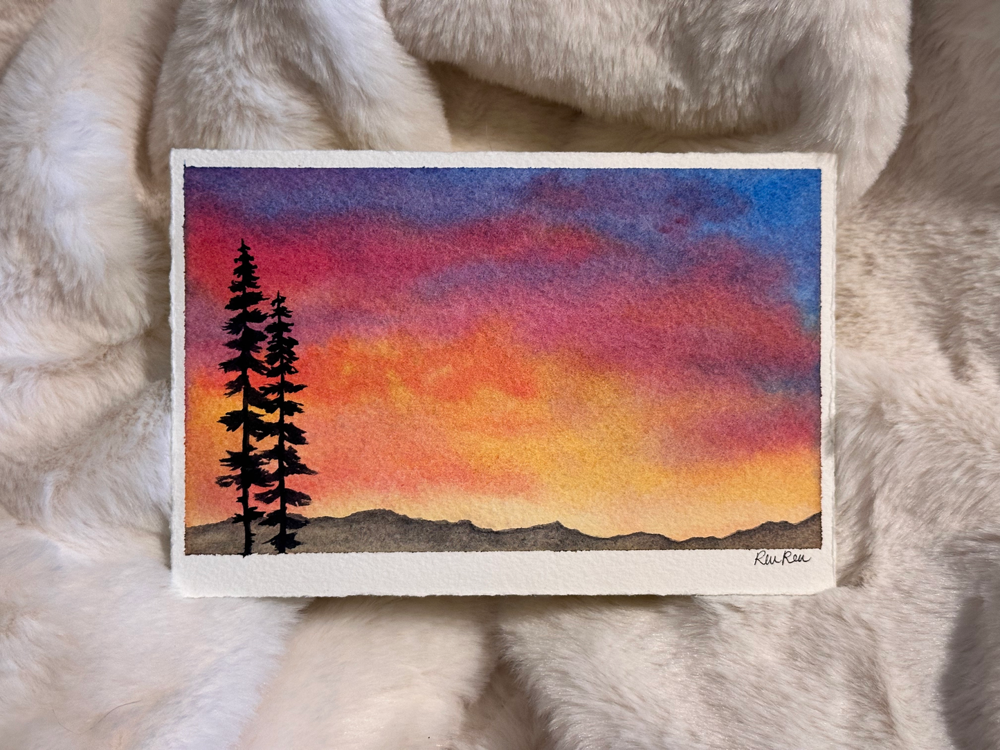 SUNRISE WATERCOLOR...