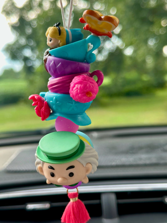TOPSY TURVY TEA PARTY CAR CHARM...