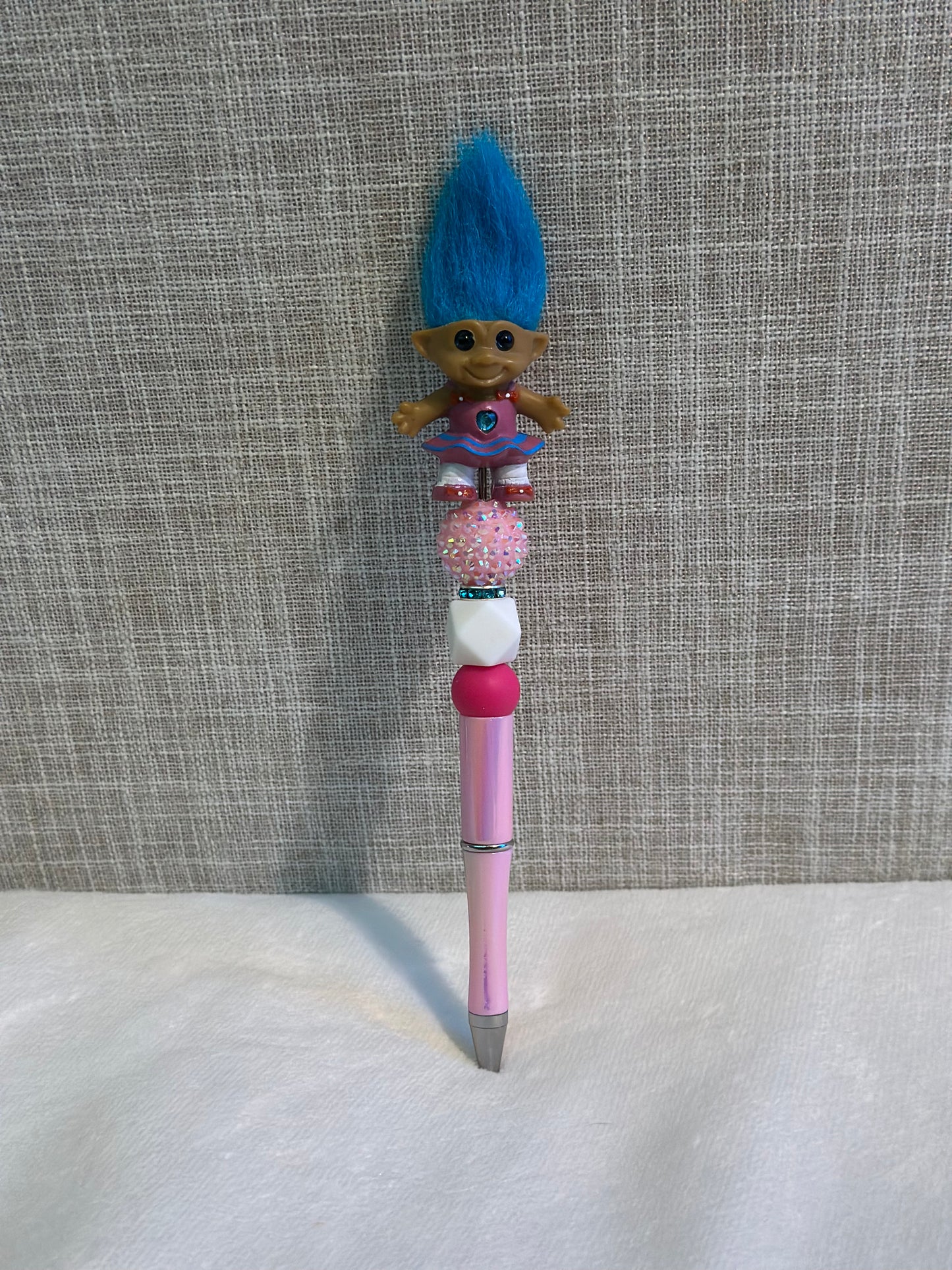VINTAGE TROLL PEN - BLUE & PINK...