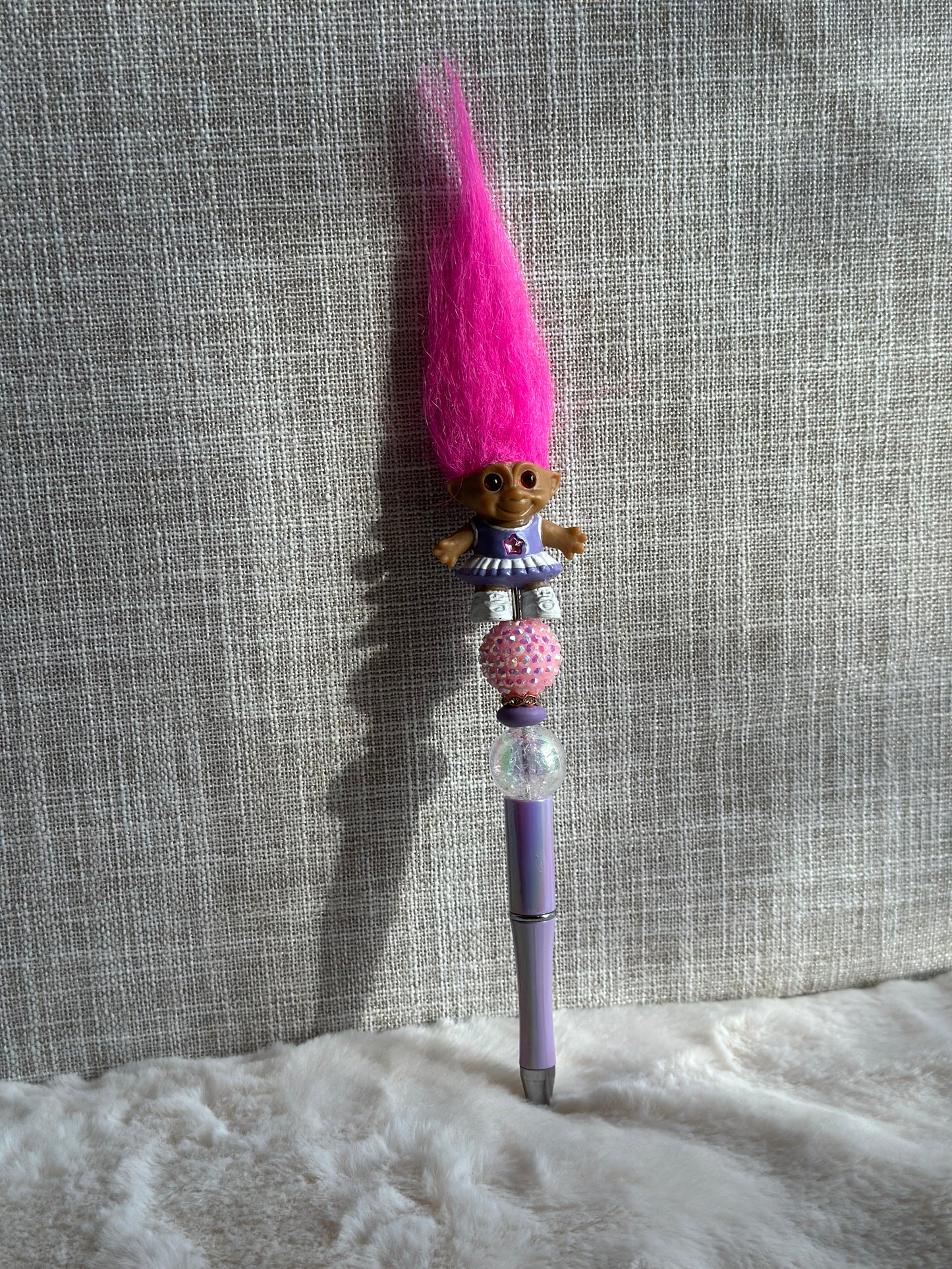 VINTAGE TROLL PEN - PINK & PURPLE...