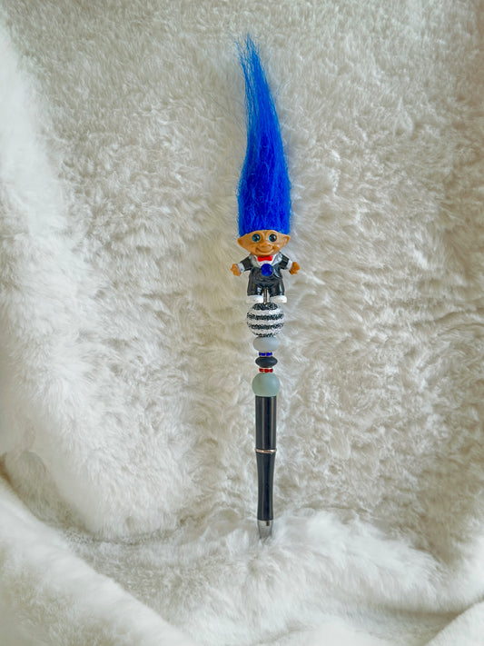 VINTAGE TROLL PEN - BLUE GROOM...