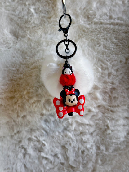 CLASSIC MINNIE & FIGARO KEYCHAIN...