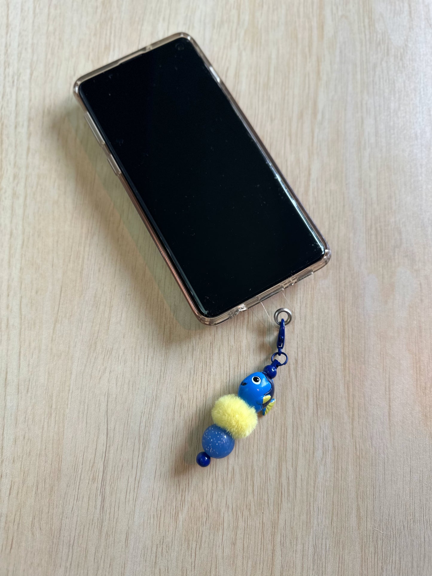 JUST KEEP SWIMMING PHONE CHARM...