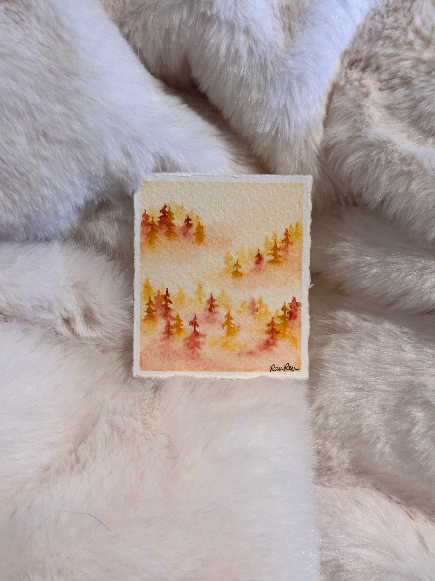 FALL TREES WATERCOLOR...