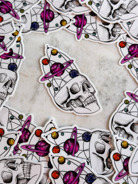 GALAXY SKULL STICKER...