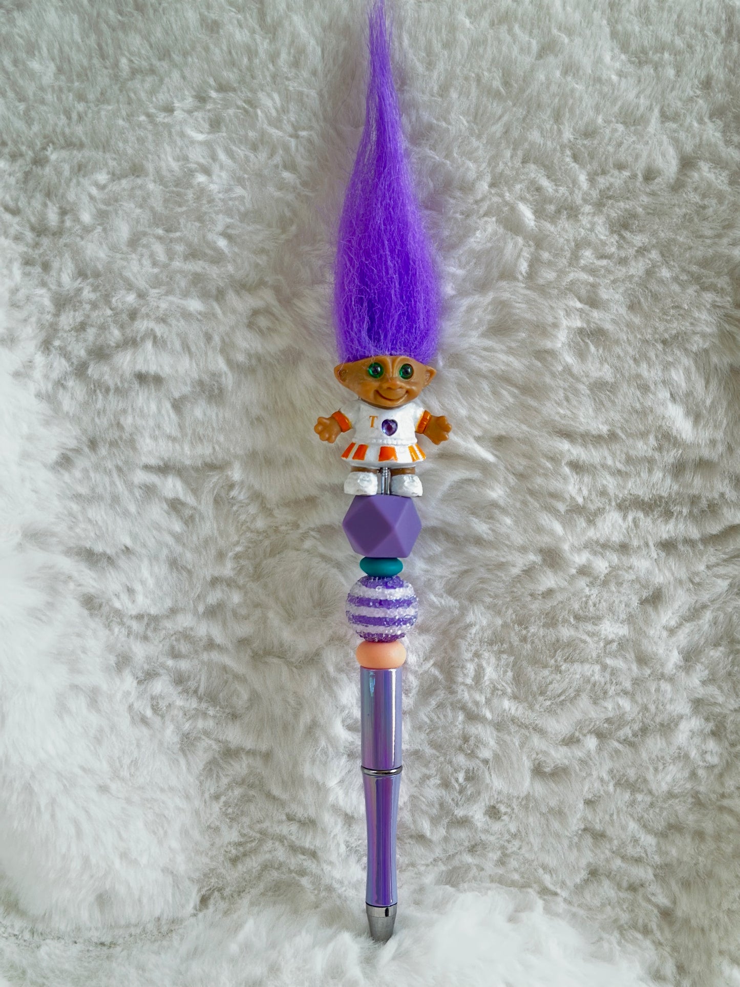 VINTAGE TROLL PEN - PURPLE & ORANGE...