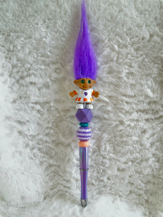 VINTAGE TROLL PEN - PURPLE & ORANGE...