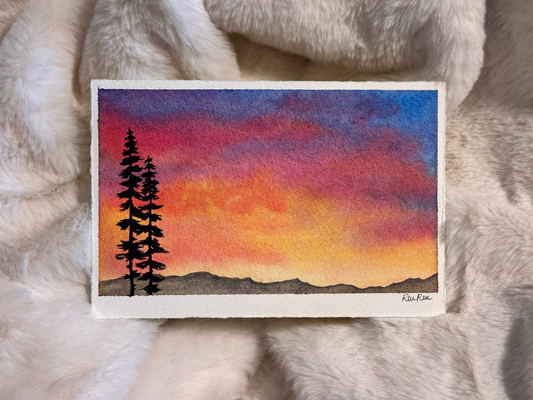 SUNRISE WATERCOLOR...