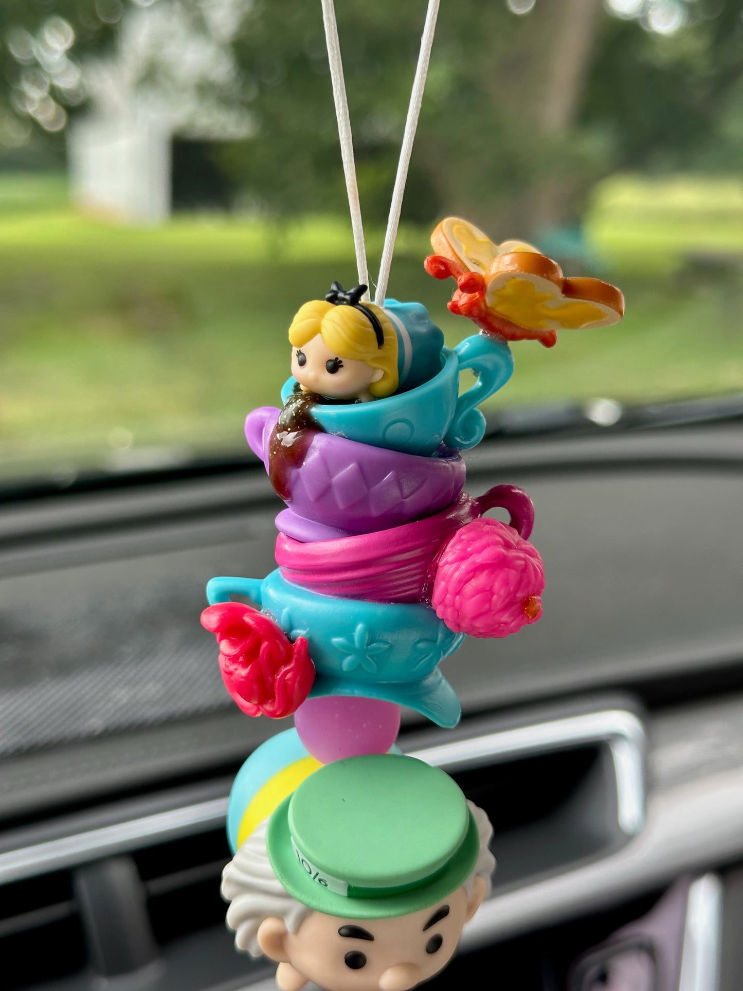 TOPSY TURVY TEA PARTY CAR CHARM...