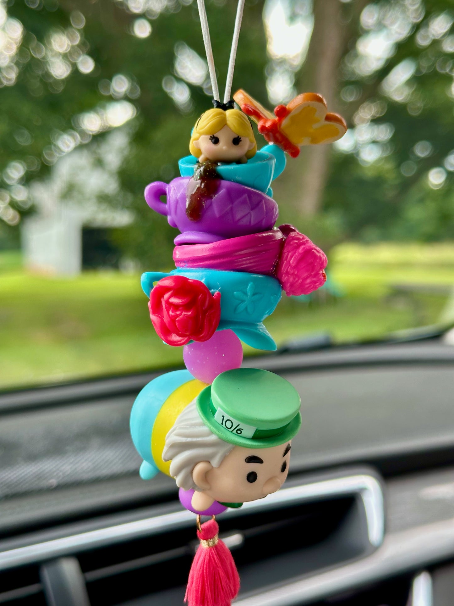 TOPSY TURVY TEA PARTY CAR CHARM...