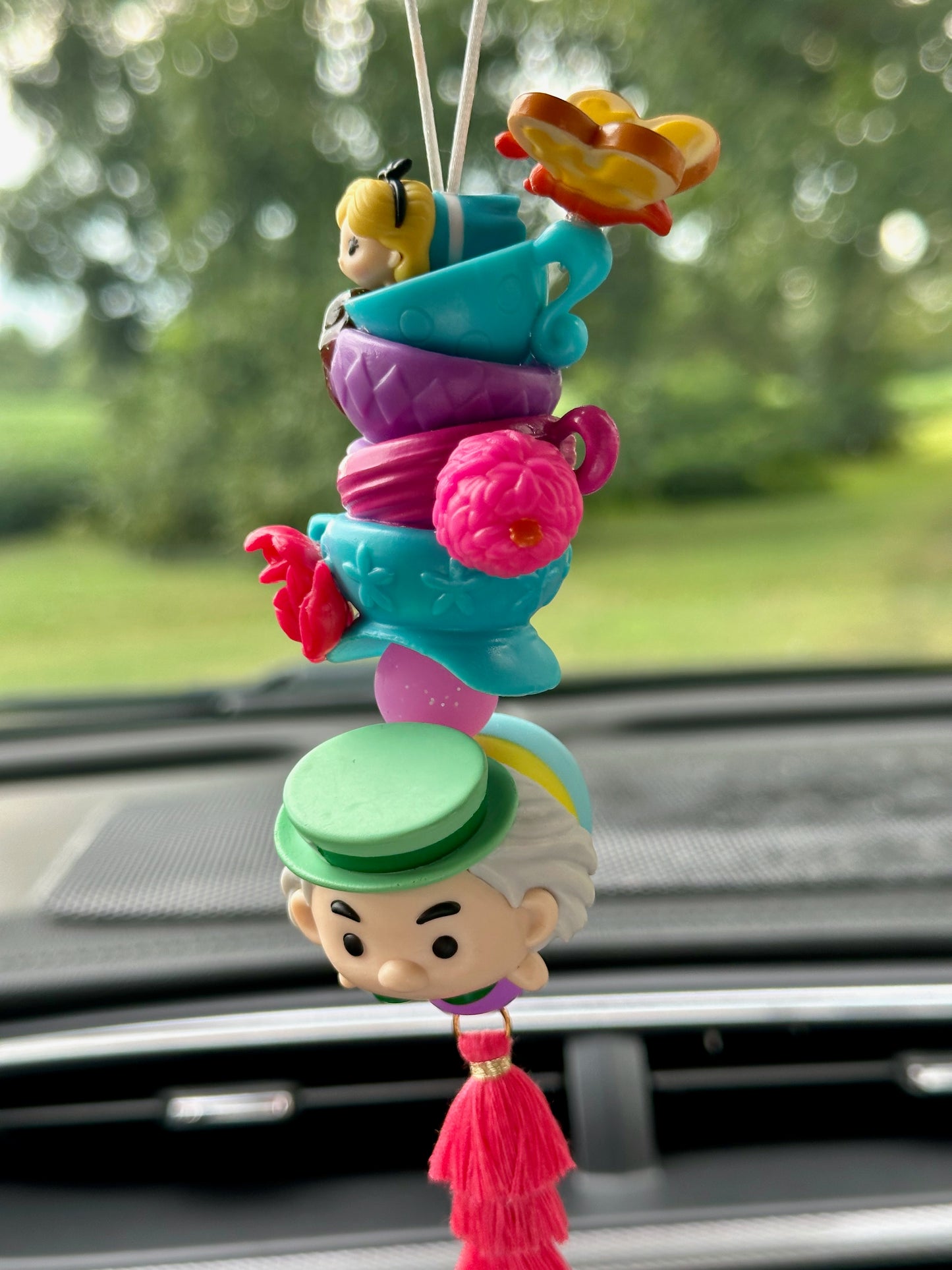 TOPSY TURVY TEA PARTY CAR CHARM...